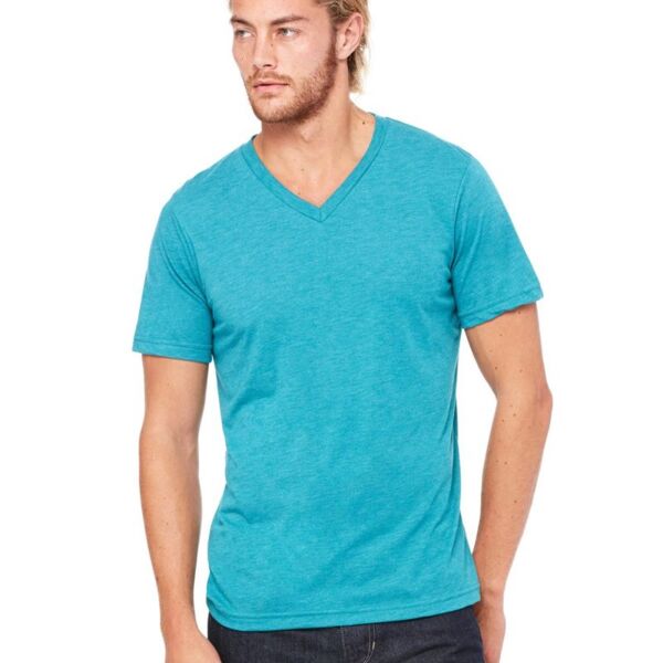 Unisex Triblend Short Sleeve V-Neck Tee Thumbnail
